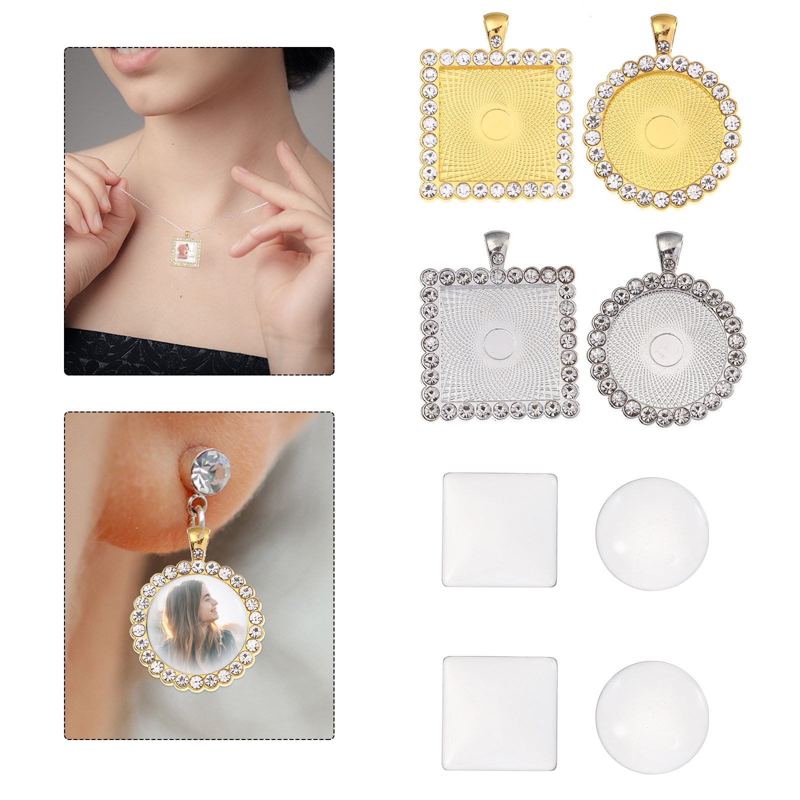 Resin Crafts Diy - 40 шт. подложек для серег из