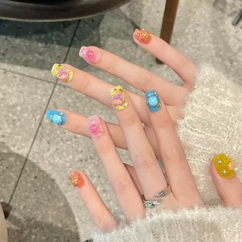 Resin Craft Material - 100 миниатюрных разноцветных смоляных шармов в