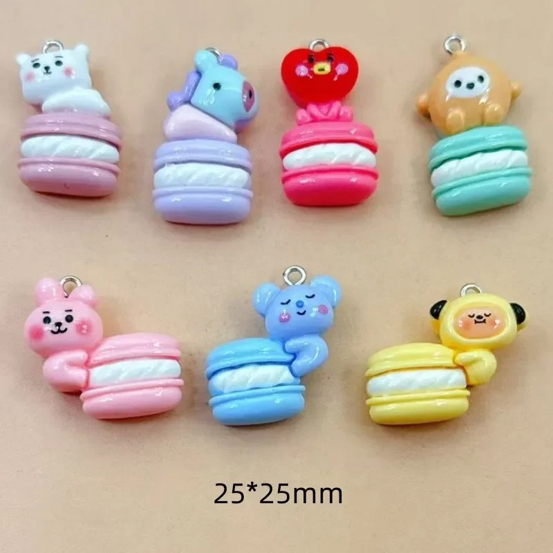 Resin Craft Material - 10 шт. разнообразных мультяшных подвесок из