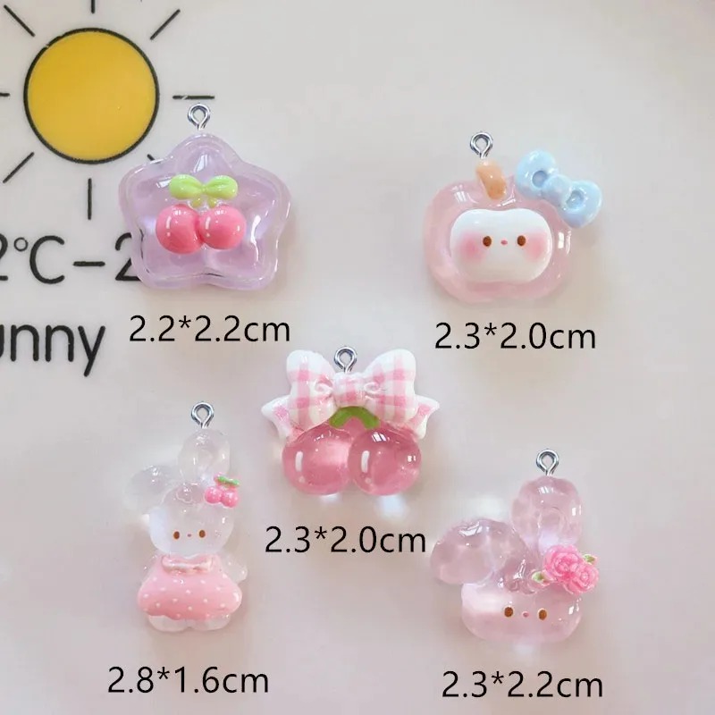 10 шт. милых подвесок из смолы – обзор и цена Resin Crafts Diy