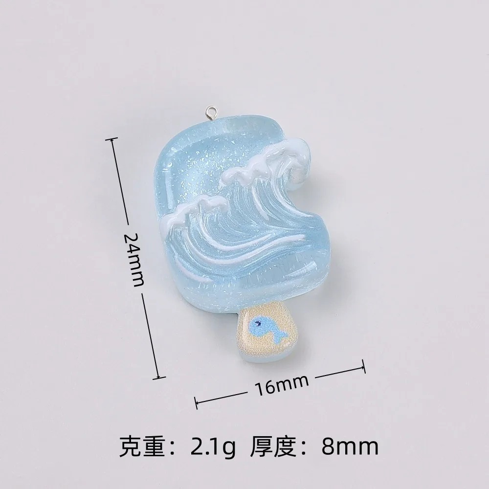 10 шт. милых летних подвесок и – обзор и цена Resin Craft Material